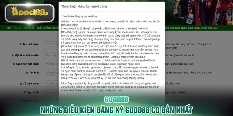 good88 nhung dieu kien dang ky good88 co ban nhat Những điều kiện đăng ký GOOD88 cơ bản nhất