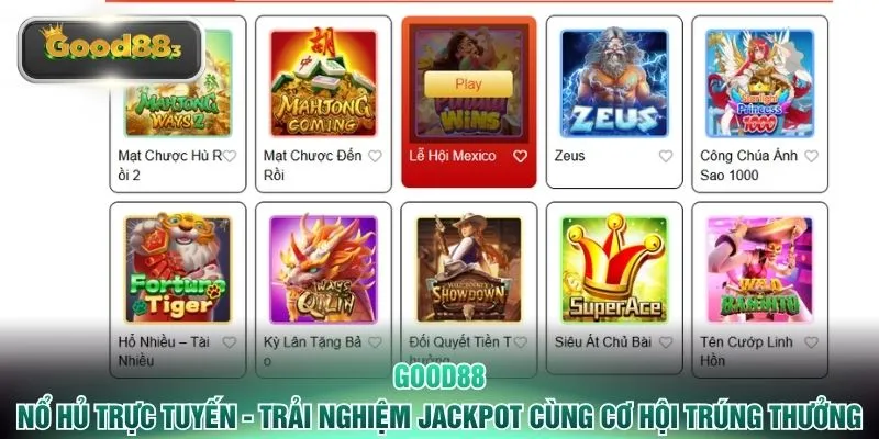 Nổ Hủ Trực Tuyến - Trải Nghiệm Jackpot Cùng Cơ Hội Trúng Thưởng